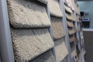 Solution-dyed nylon carpet sample